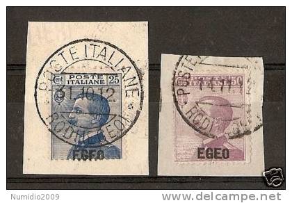 1912 EGEO EMISSIONI GENERALI ANNULLO RODI - RR3106-2 - Aegean (Rodi)