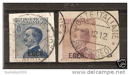 1912 EGEO EMISSIONI GENERALI ANNULLO RODI - RR3105-2 - Egeo