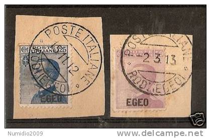 1912 EGEO EMISSIONI GENERALI ANNULLO RODI - RR3105-4 - Egeo