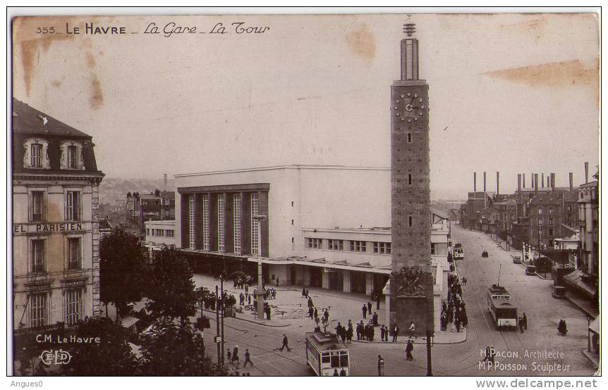 LE HAVRE La Gare Tramways - Gare