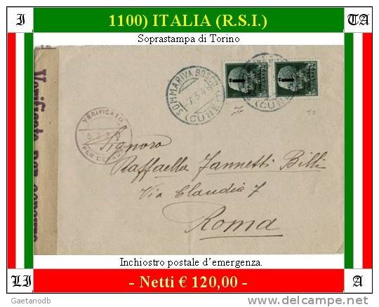 Sommariva Bosco 01100 (R.S.I.) - Storia Postale