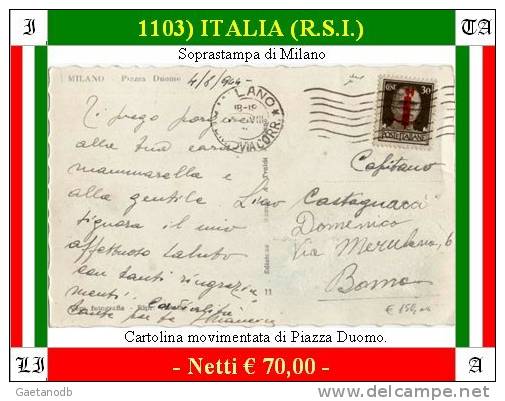Milano-01103 (R.S.I.) - Storia Postale