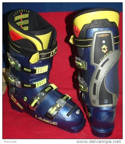 Scarponi SCI SKI BOOTS "LANGE Mod. X ZERO 9 RACE-n.41(8)-Bleu 2002- - Sport Invernali