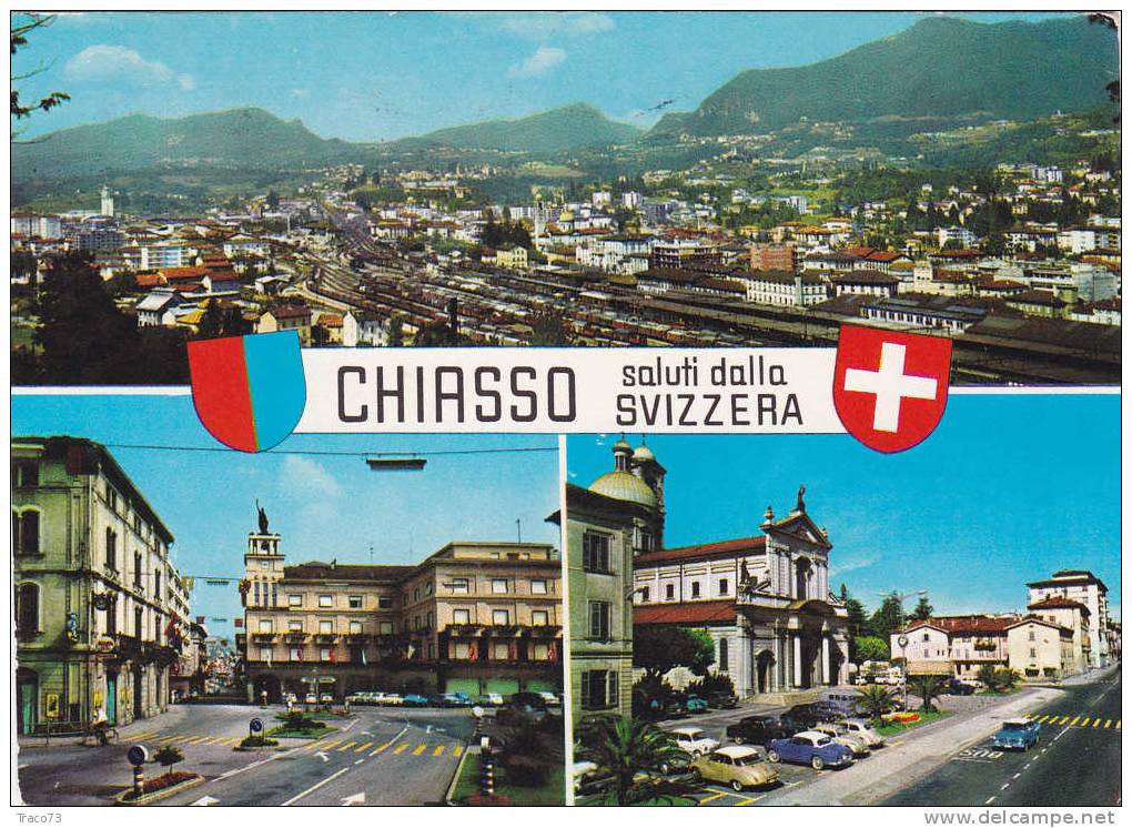 CHIASSO   /  Saluti Dalla Svizzera - Siracusana  Lire 25  Isolato - Chiasso