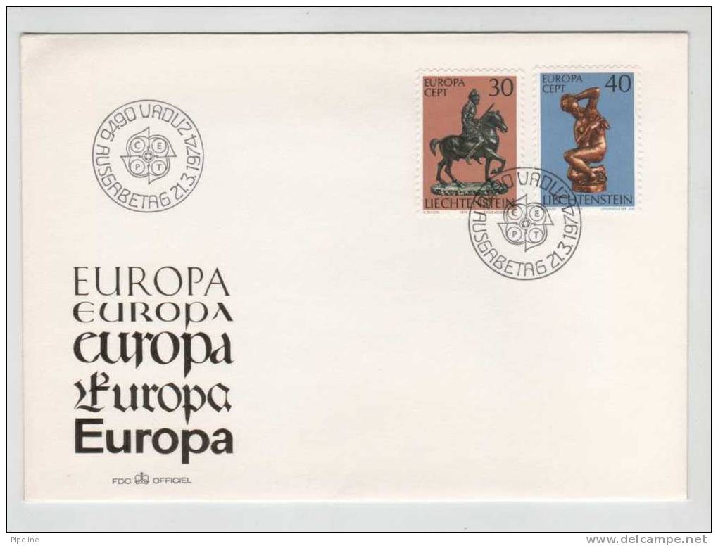 Liechtenstein FDC 21-3-1974 EUROPA CEPT With Cachet - 1974