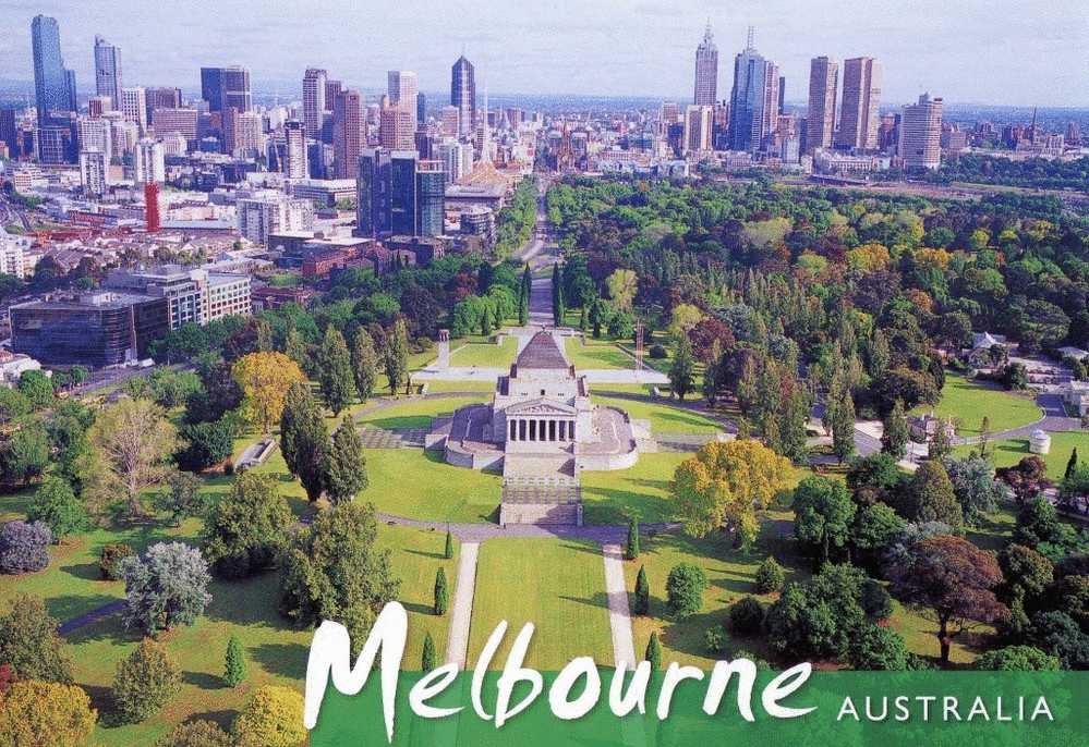 Australia Melbourne -Shrine Of Remebrance In King´s Domain Overlooking City Unused - Melbourne