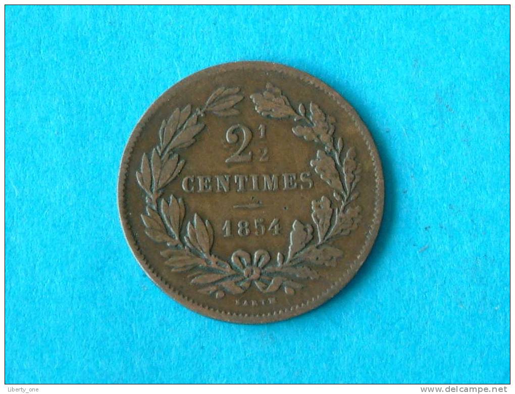 1854 - 2 1/2 CENTIMES / KM 21 ( For Grade, Please See Photo ) ! - Luxembourg