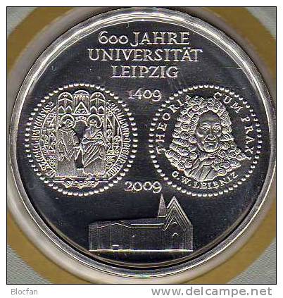 Universität Leipzig Numisblatt 4/2009 SST mit Deutschland 10-KB+ 2745 ** 31€ Augustus-Platz Uni-Gebäude sheetlet Germany