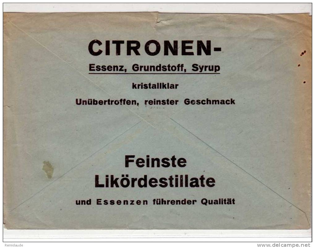 ZONE SOVIETIQUE - EMISSIONS LOCALES - 1946 - SAXE (SACHSEN) - LETTRE COMMERCIALE ILLUSTREE (PARFUMS,AROME..) De ZERBST - Storia Postale