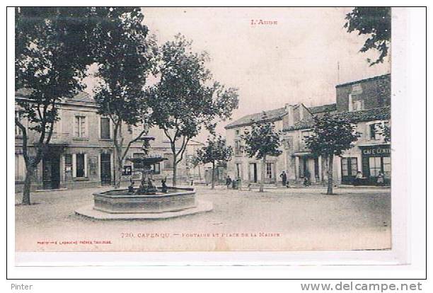 CAPENDU - Fontaine Et Place De La Mairie - Capendu