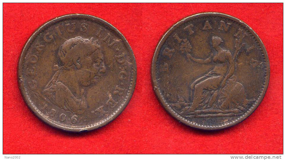 GRANDE BRETAGNE - GREAT BRITAIN - GEORGE III - PENNY 1806 - Otros & Sin Clasificación