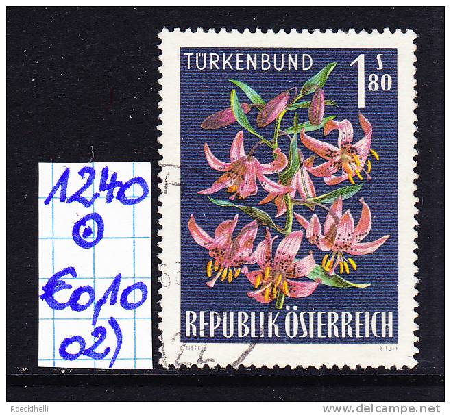 17.8.1966  -  SM A. Satz  "Alpenblumen - Türkenbund" -  O  Gestempelt  - Siehe Scan  (1240o 01-06) - Gebruikt