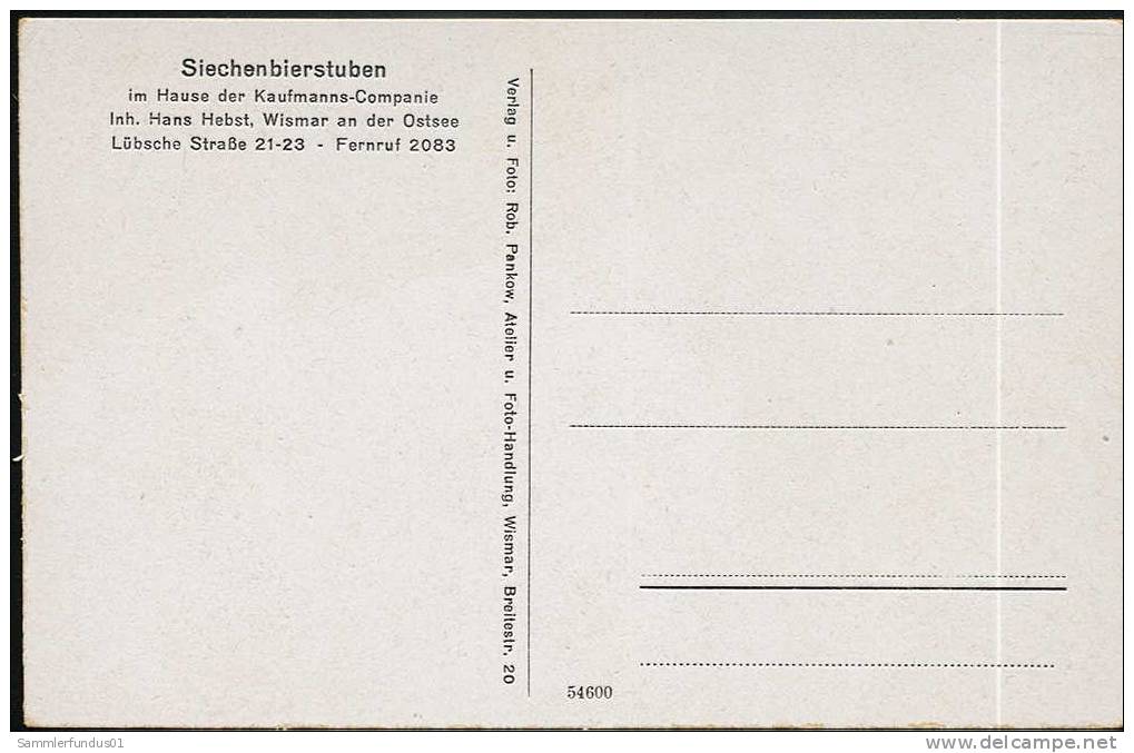 AK/CP WISMAR  HANSADIELE Ungel ./uncirc. Ca 1935   Erhaltung/Cond. 1-/2   Nr. 3443 - Wismar