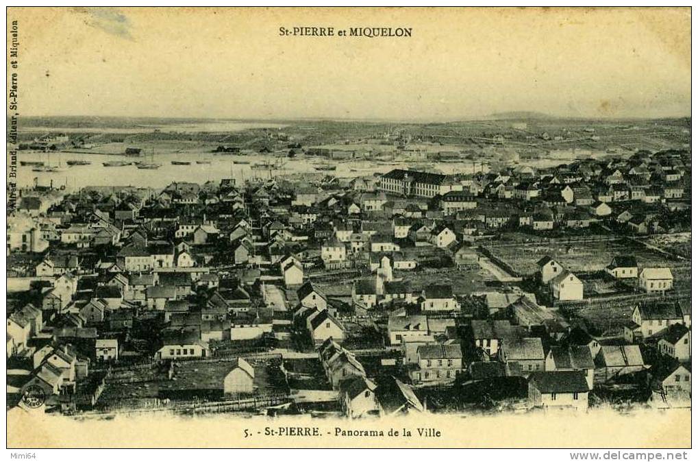 975-- SAINT-PIERRE ET MIQUELON--  PANORAMA DE LA VILLE -- - Saint Pierre And Miquelon