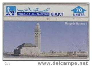 # MOROCCO 11 Mosquee Hassan II 70 Landis&gyr   Tres Bon Etat - Maroc