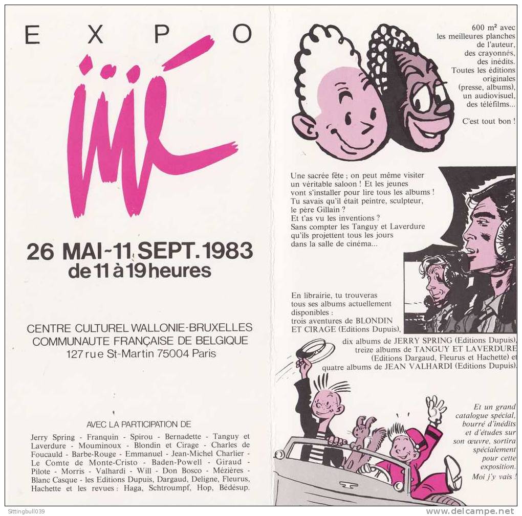 GILLAIN Dit Jijé. Vous Avez Dit BD... Joli Programme Cartonné De L'Expo Jijé Au Centre Culturel WALLONIE BRUXELLES 1983 - Advertisement