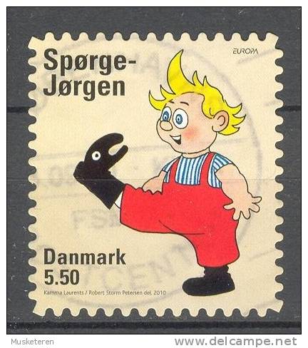 Denmark 2010 BRAND NEW  5.50 Kr Europa CEPT Danish Childrens Book "Spørge-Jørgen" Perf. 10 (2nd Issue Booklet) - Oblitérés