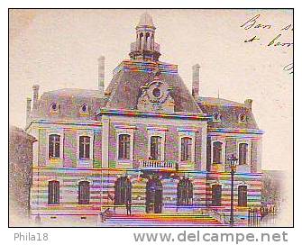 9 - HOTEL DE VILLE CARMAUX DOS NON DIVISE OBLITERE 1903 - Carmaux