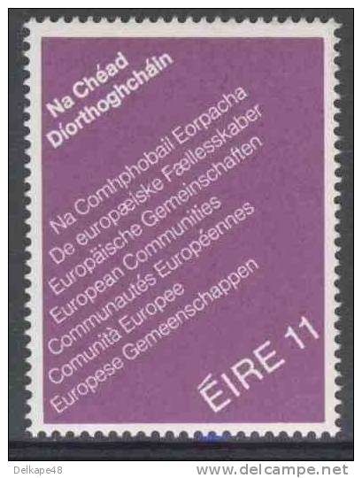Ireland Irlande Eire 1979 Mi 396 YT 397 ** First Direct Lections To European Assembly - Inscription In 7 Languages - Institutions Européennes