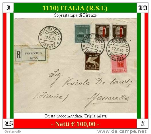 Fucecchio 01110 (R.S.I.) - Storia Postale