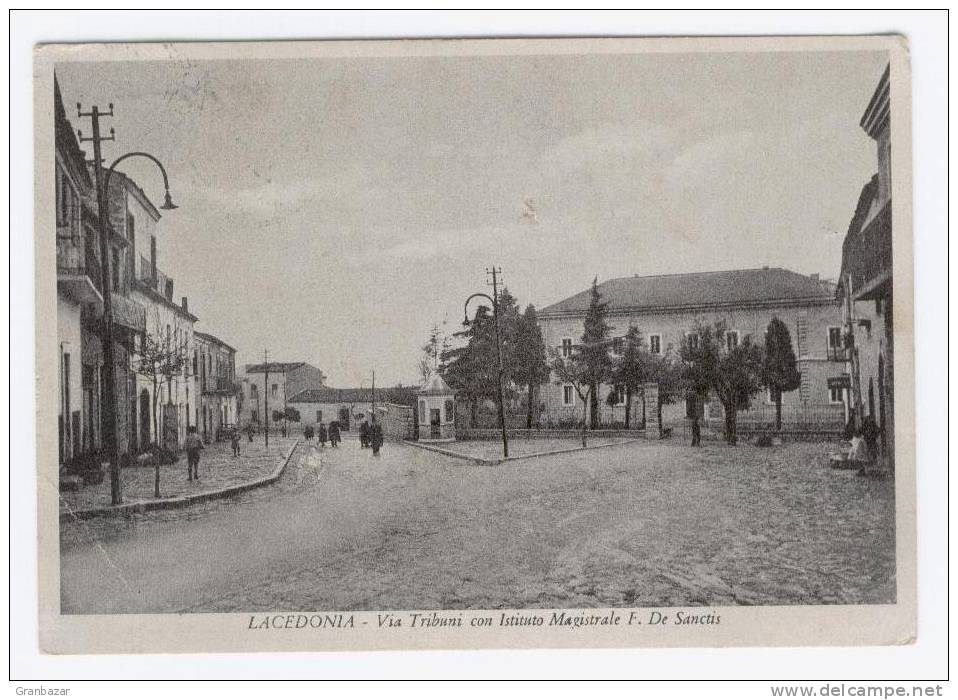 LACEDONIA, VIA TRIBUNI, B/N, VG 1954   **//** - Avellino