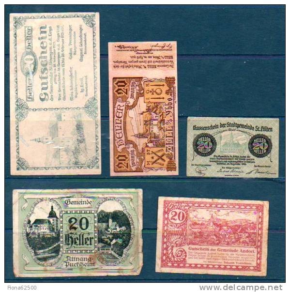 LOT DE 5 BILLETS A IDENTIFIER . - To Identify