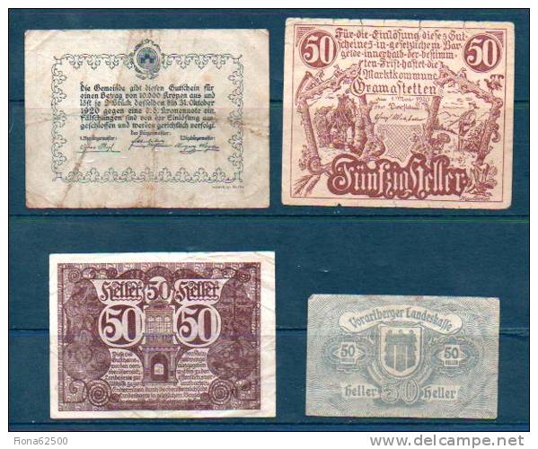 LOT DE 4 BILLETS A IDENTIFIER . - To Identify