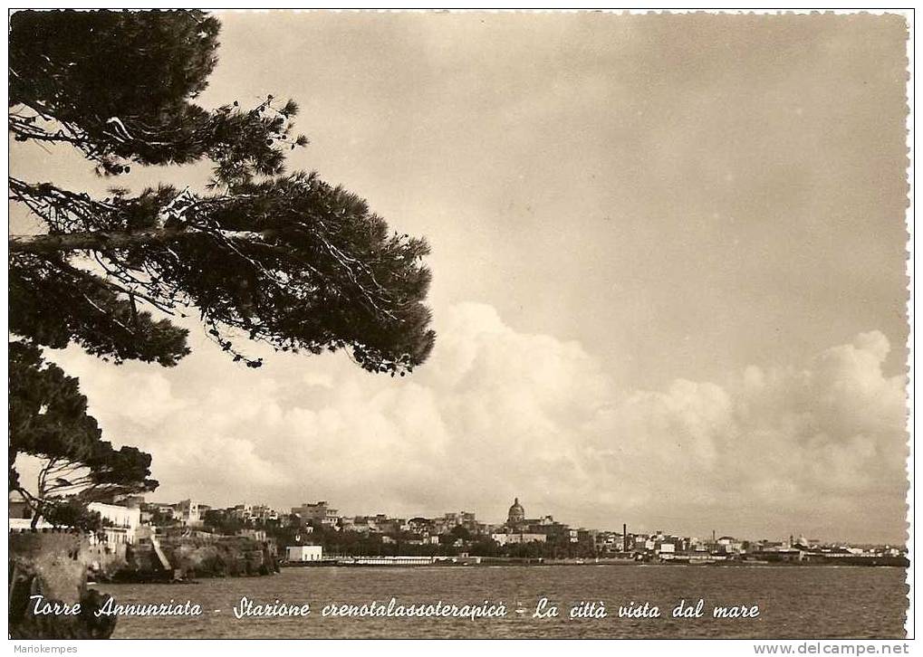 TORRE ANNUNZIATA - Stazione Crenotalassoterapica - La Città Vista Dal Mare - Torre Annunziata