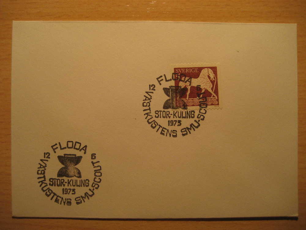 SWEDEN 1973 Floda Stor-Kuling Cancel Boy Scouts Girl Scouts Scout Scoutism Scoutisme Baden Powell Excursionism Scouting - Altri & Non Classificati