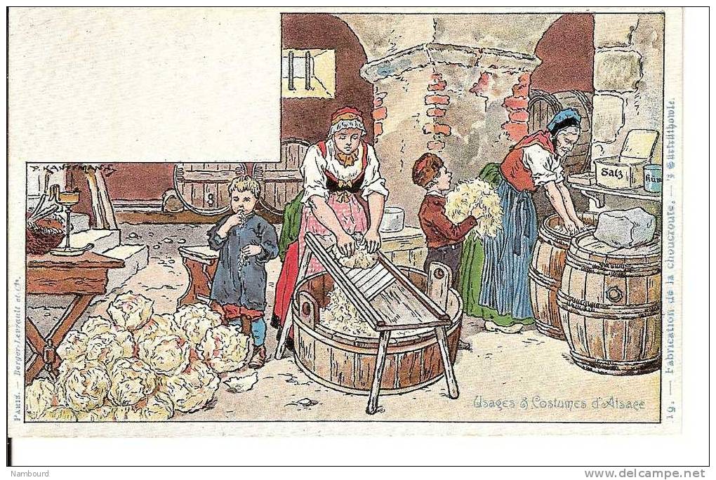 18 Cartes Série Usages Et Costumes D'Alsace - Kauffmann, Paul