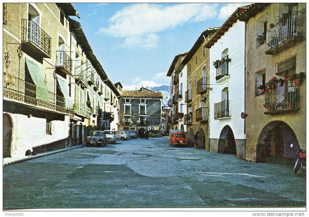 CAMPO - Plaza Mayor - Grande Place, 2 Dauphines Renault Stationnées - TBE, Carte Neuve, 2 Scans - Lugo