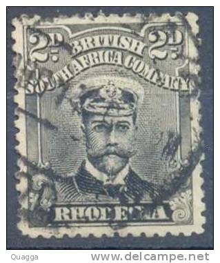 BSAC. Rhodesia 1913. 2d Black And Grey Die II (p14). SACC 219. - Autres & Non Classés