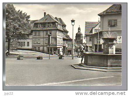 Jolie CP Photo Allemagne Thuringe Waltershausen Marktplatz Und Nikolaustor - Waltershausen