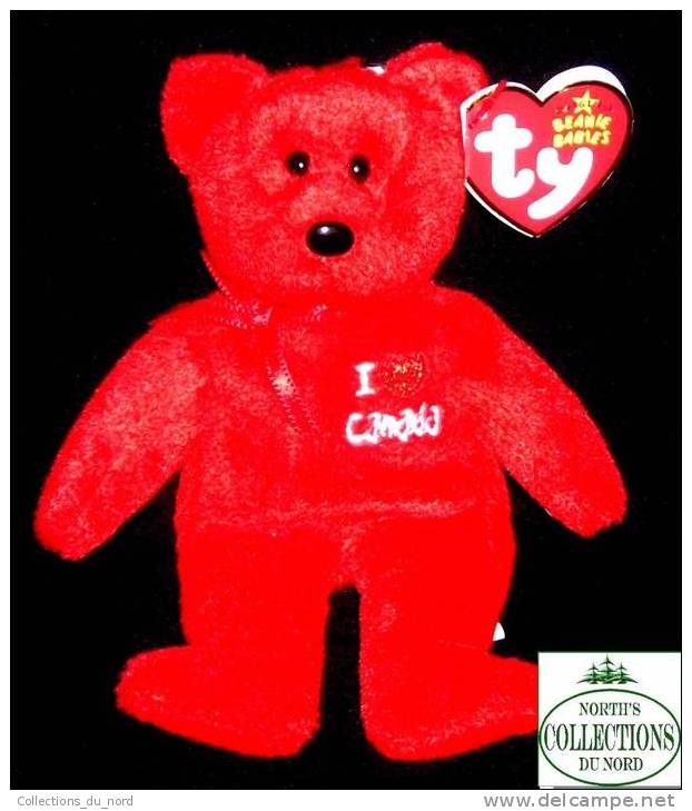 I Love Canada Bear TY Beanies Babies - Plush - Figurine - Keychain - Porte-clés - Ours - Otros & Sin Clasificación