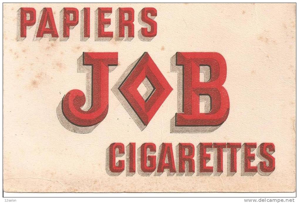 Buvard PAPIERS CIGARETTES JOB - Tabac & Cigarettes