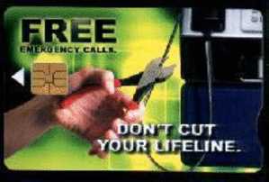 SOUTH AFRICA Used Phonecard /gebruikte Telefoonkaart "DON´T CUT YOUR LIFELINE" - Afrique Du Sud