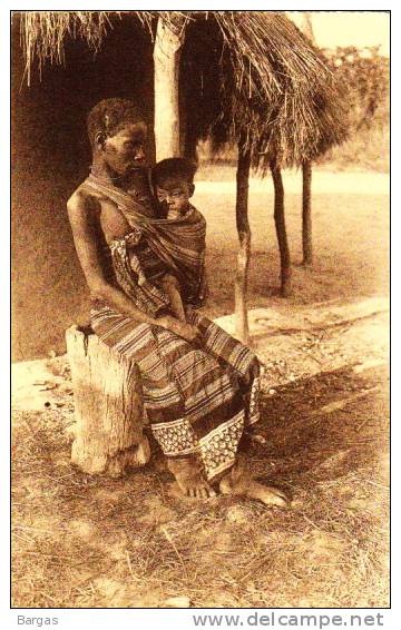 Congo Belge Femme Et Enfant Indigènes   C35 - Congo Belge