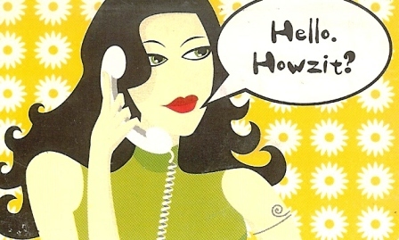 SOUTH AFRICA Used Phonecard/ Gebruiklte Telefoonkaart "HELLO HOWZIT?" - Sudafrica