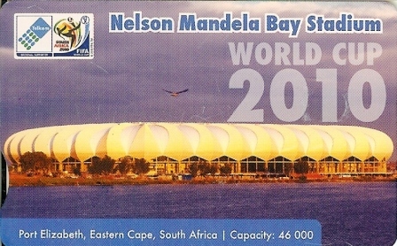 SOUTH AFRICA Used Phonecard/ Gebruiklte Telefoonkaart "2010 SOCCERSTADIUM NELSON MANDELA" - Sport