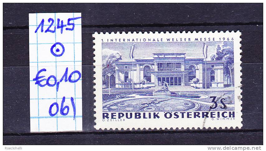 26.8.1966 - SM  "Internationale Welser Messe 1966" -  o gestempelt - siehe Scan  (1245o 01-26)