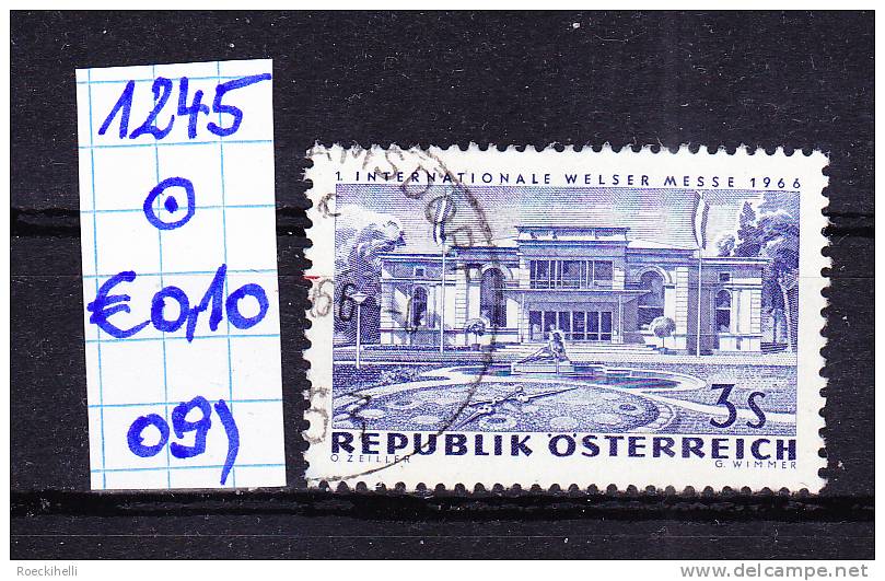 26.8.1966 - SM  "Internationale Welser Messe 1966" -  o gestempelt - siehe Scan  (1245o 01-26)