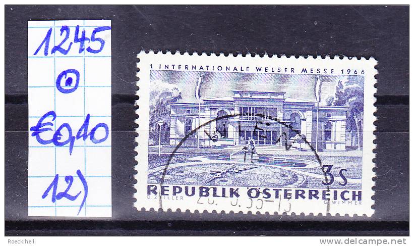 26.8.1966 - SM  "Internationale Welser Messe 1966" -  o gestempelt - siehe Scan  (1245o 01-26)