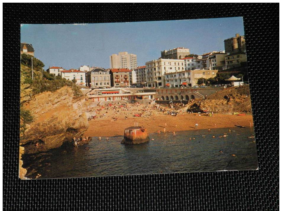 Carte Postale Ancienne : BIARRITZ : Le Port Vieux à Marée Basse - Biarritz