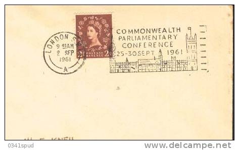 1961  Grande Bretagne   London Commonwealth Parliamentary Conference - Storia Postale