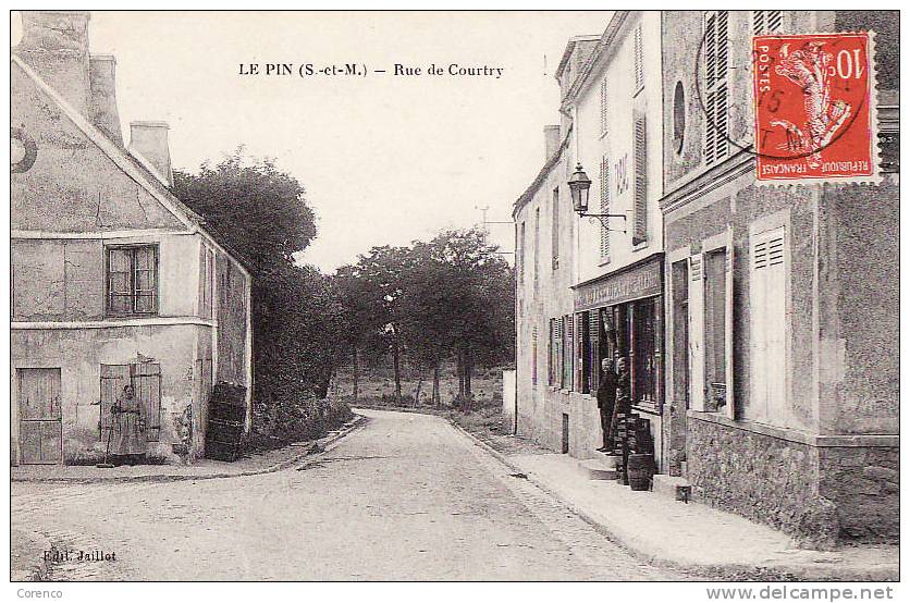 4622   LE PIN  Rue De Courtry  Circulée  1915 - Autres & Non Classés