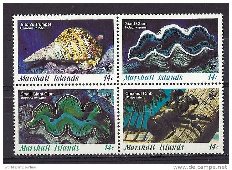 Marshall Islands, Serie 4 (1 Block), Year 1986, Mi 73-76 - Marshallinseln