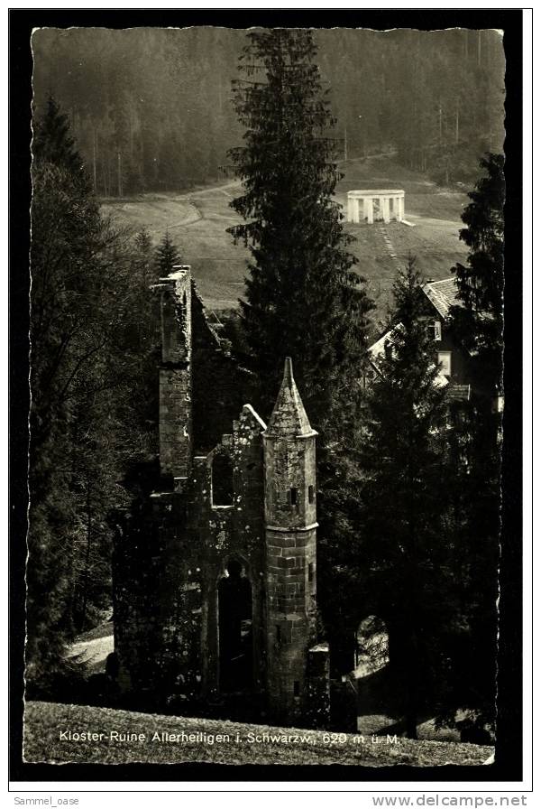 Kloster-Ruine Allerheiligen Im Schwarzwald   -   Ansichtskarte Ca.1965    (466) - Oppenau