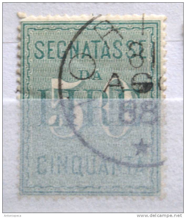 ITALY 1884 -  SEGNATASSE LIRE 50 USED VF - Usati