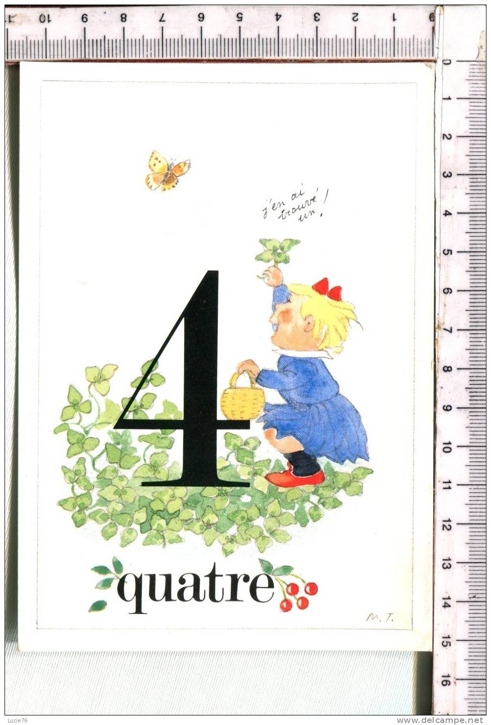 Collection : Le CHIFFRE  QUATRE   - Collection : LES QUATRES ZEPHIRES - Illustration Monique TOUVAY - Sonstige & Ohne Zuordnung