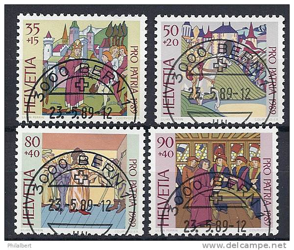 PP089 - Pro Patria 1989 Obl. 1er Jour Demi-lune - Gebraucht